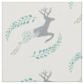 Tissu floral de cerfs communs (Fermer)