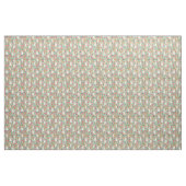 Tissu floral de corgi - menthe (Yard)