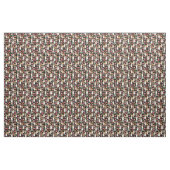 Tissu floral de corgi - noir (Yard)