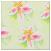 Tissu floral de lys botanique péruvien (Fermer)