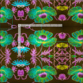 Tissu Floral de minuit (Carreau)