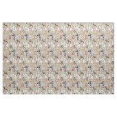 Tissu floral de Pitbull - conception florale de ch (Fat Quarter)