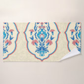 Tissu floral ethnique : Élégance transparente (Serviette de bain)