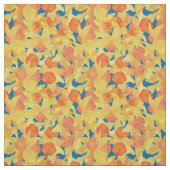 Tissu floral fait sur commande de jonquilles (Échantillon)