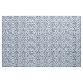Tissu Floral Feuille damassé bleu et blanc (Fat Quarter)