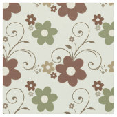 Tissu Floral Fun Retro Green (Fermer)