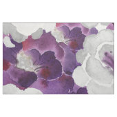 Tissu floral gris pourpre de conception (Fat Quarter)