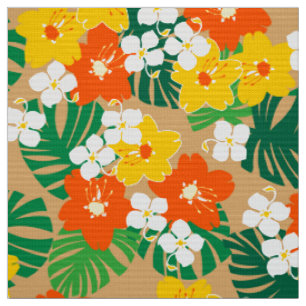 Tissu Floral hawaïen vintage de jardin de Limahuli