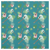 Tissu Floral Hawaii Ukulele (Échantillon)