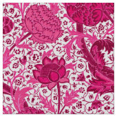 Tissu Floral Jacobean de William Morris, rose de fuchsia (Fermer)