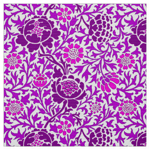 Tissu Floral jacobéen, Améthyste pourpre et Lilac