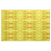 Tissu floral jaune et orange (Yard)