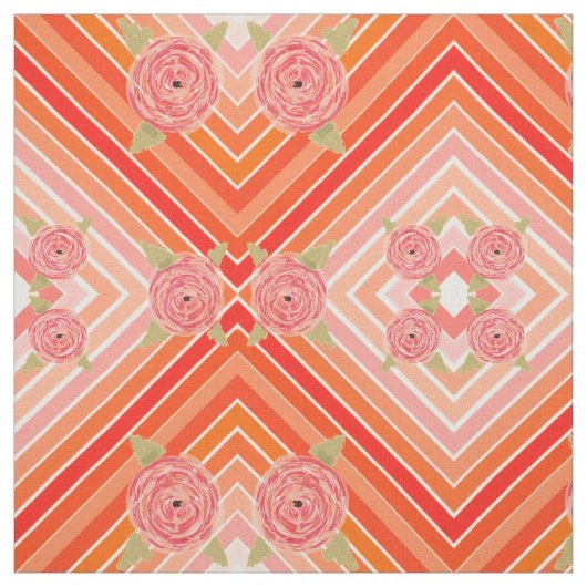 Tissu floral moderne (Échantillon)