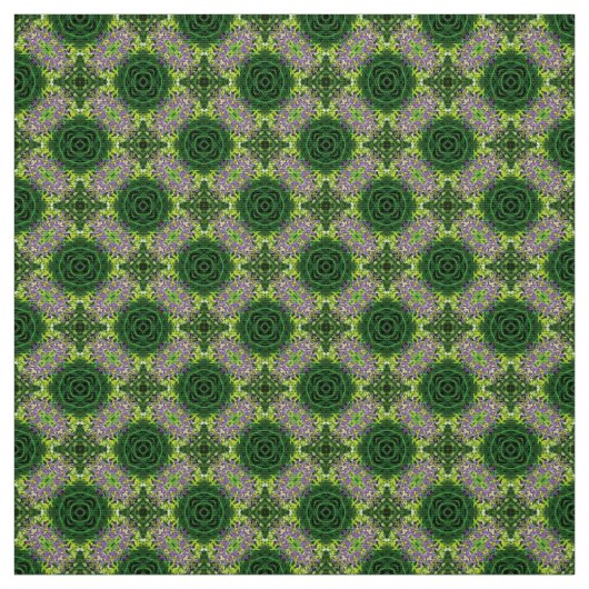 Tissu floral moderne Glitch2 (Échantillon)