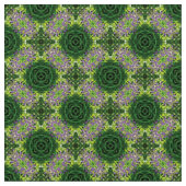 Tissu floral moderne Glitch2 (Fermer)