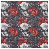 Tissu Floral Moody foncé (Échantillon)