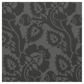 Tissu Floral Oblique, Anthracite (Fermer)