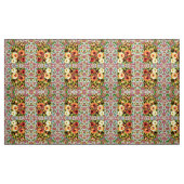 Tissu floral orange (Yard)