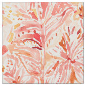 Tissu Floral Painterly de pêche de CONVOITISE de LIS (Fermer)