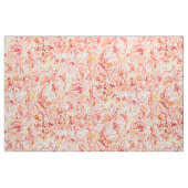 Tissu Floral Painterly de pêche de CONVOITISE de LIS (Fat Quarter)
