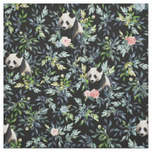 Floral Panda Motif