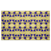 Tissu Floral pourpre et jaune (Fat Quarter)