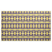 Tissu Floral pourpre et jaune (Yard)