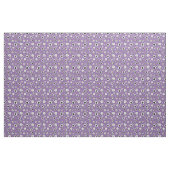 Tissu Floral pourpre, noir et blanc (Yard)