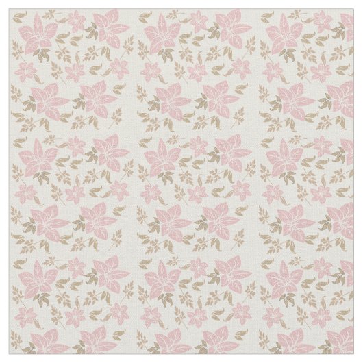 Tissu floral rose (Fermer)