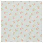 Tissu floral rose blanc chic minable bleu-clair de point (Fermer)