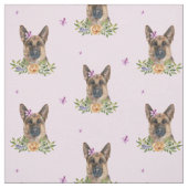 Tissu Floral rose de GSD (Échantillon)