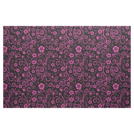 Tissu floral rose épicé (Yard)