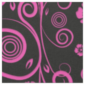 Tissu floral rose épicé (Fermer)