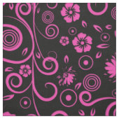 Tissu floral rose épicé (Échantillon)