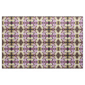 Tissu floral rose et jaune (Yard)