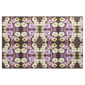 Tissu floral rose et jaune (Fat Quarter)
