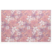 Tissu Floral rose et violet pastel (Fat Quarter)