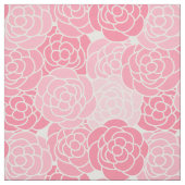 Tissu floral rose moderne (Échantillon)