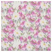 Tissu Floral rose violet (Fermer)