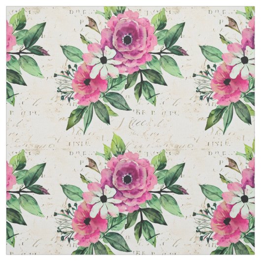 Tissu Floral vintage (Échantillon)