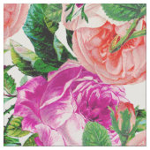 Tissu Floral vintage Rose Et Violet (Fermer)