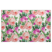 Tissu Floral vintage Rose Et Violet (Fat Quarter)