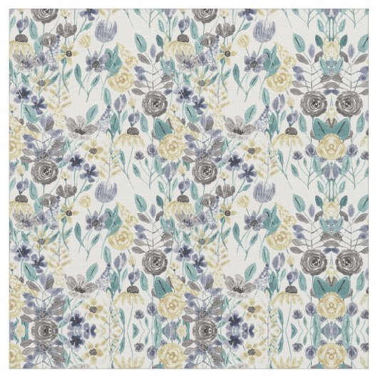 Tissu Floral Watercolor (Fermer)