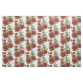 Tissu Floraux de fleurs rouges (Yard)
