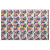 Tissu Flore Abstraite tropicale brillante (Fat Quarter)
