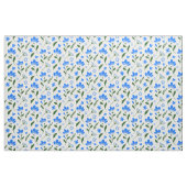 Tissu Flore bleu et blanc (Fat Quarter)