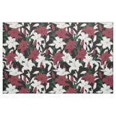 Tissu Flore de Noël rouge et blanc (Fat Quarter)