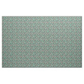 Tissu Flore de poitrine brun allemand turquoise (Yard)