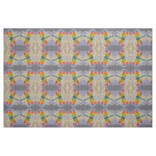 Tissu Flore et libellules
