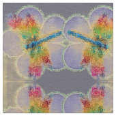 Tissu Flore et libellules (Détail)